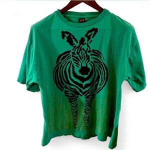 Men’s Rare Vintage Zebra Graphic T-shirt Size L/XL
